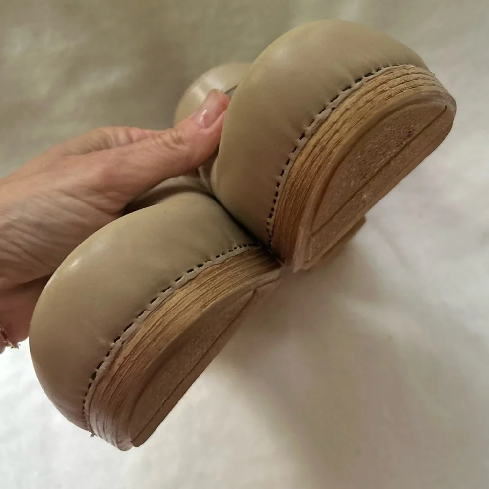 Dansko Tan Leather Mary Jane Clogs - Picture 6 of 14